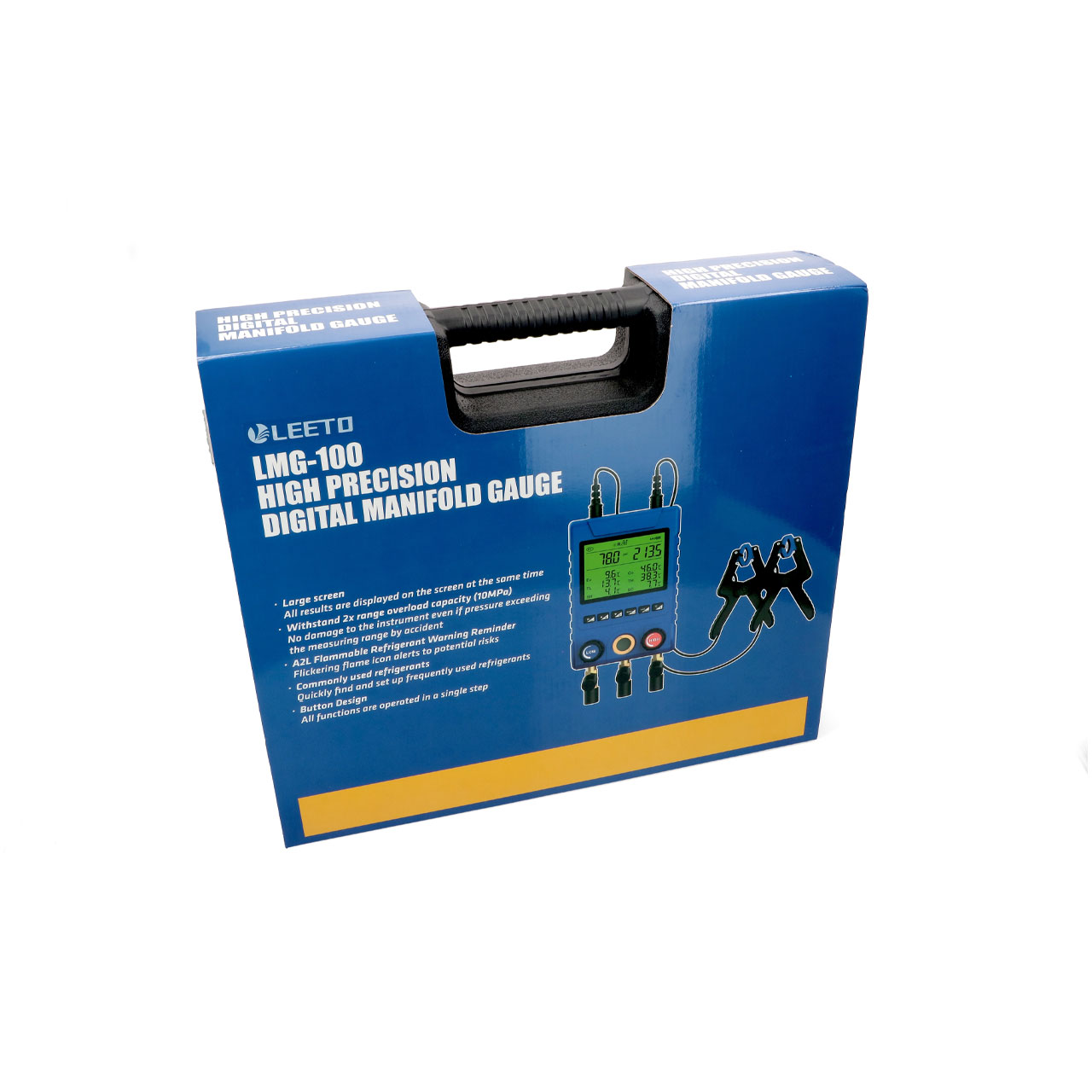 Manometri za freon digitalni sa sondama Leeto LMG-2-R410-B slika 3
