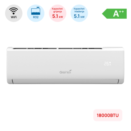 Klima uređaj Green Tech 18-IND2-WIFI 5,1kW s grijačem Bijela