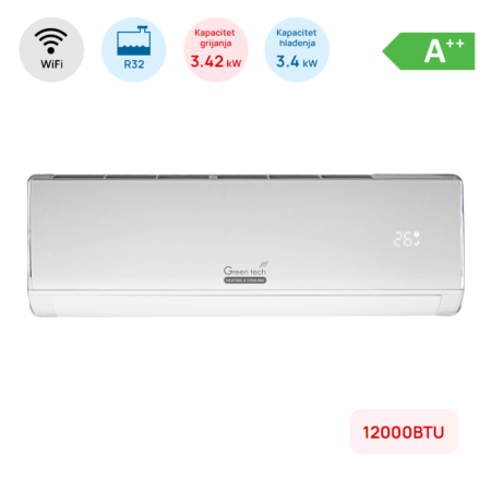 Klima uređaj Green Tech 12-IN51-WIFI 3,4kW Bijela
