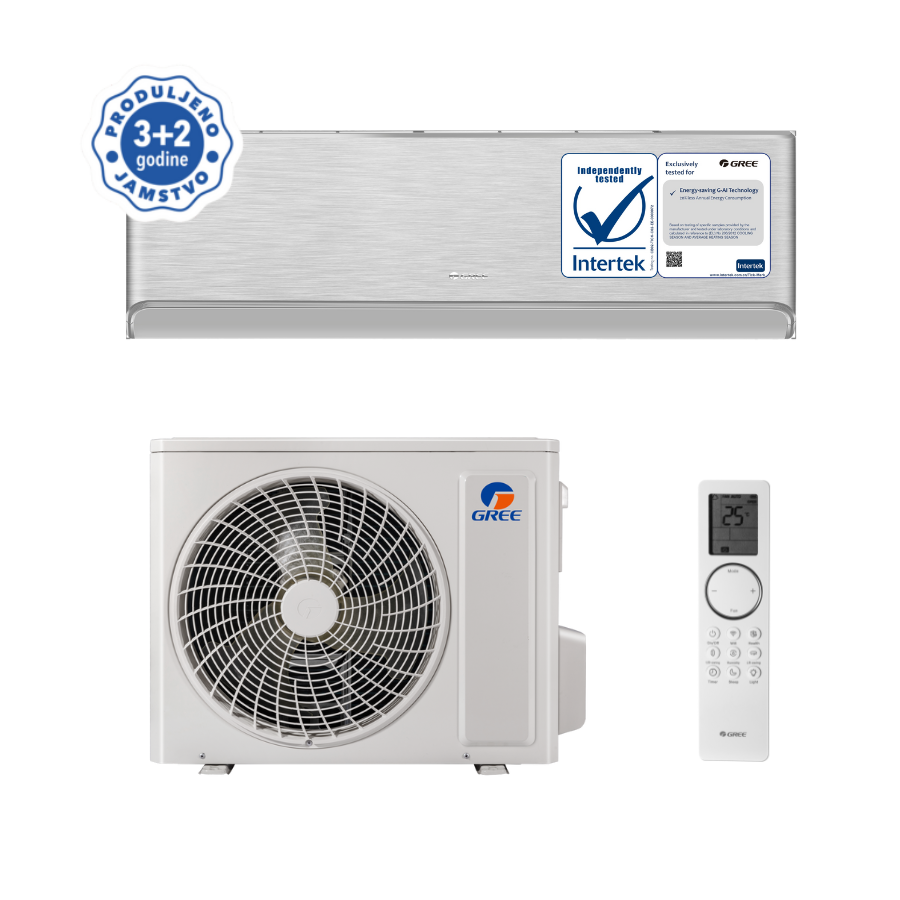 Klima uređaj Gree Airy 2,7/3,0kW WiFi Siva GWH09AVCXB-K6DNA1B